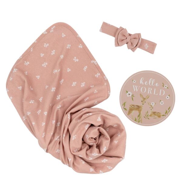 Hello World Gift Set – Sophia’s Garden Dusty Rose | Living textiles