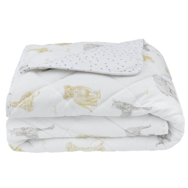 Quilted Cot Comforter – Savanna Babies | Living Textiles