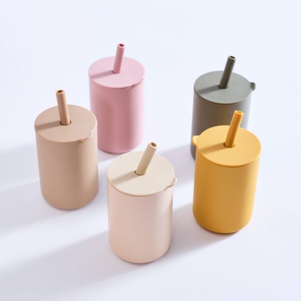 Milk Addict Silicone Cup And Straw Set | Milk Addict