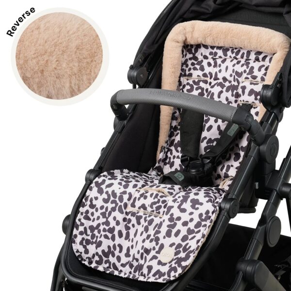 Cozy Fleece Pram Liner – Leopard | Oioi