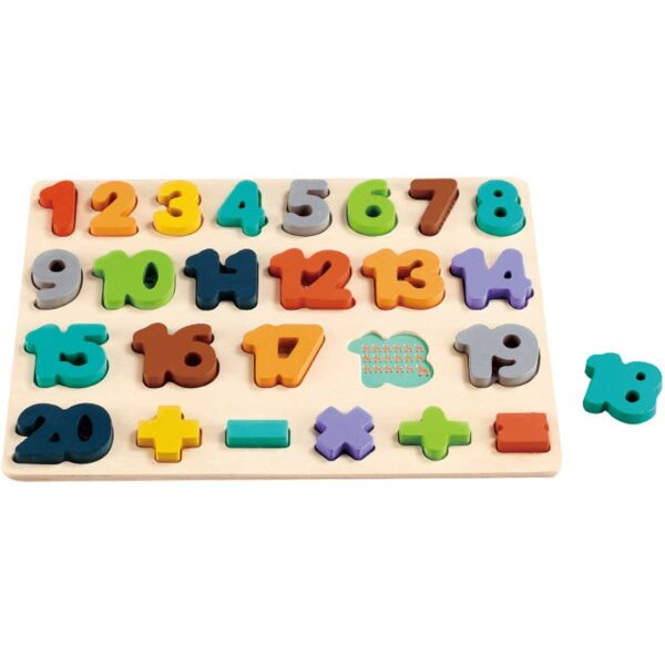 Wooden Chunky Numbers Puzzle | ToysLink